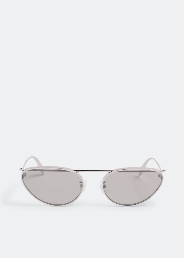 цена Солнцезащитные очки Alexander Mcqueen Piercing, серый