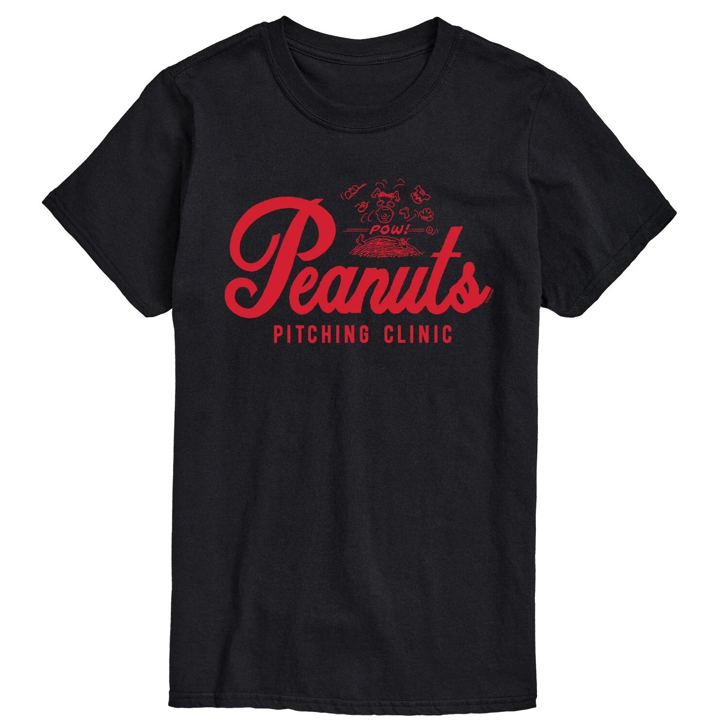 

Футболка Big & Tall Peanuts Pitching Clinic License, черный
