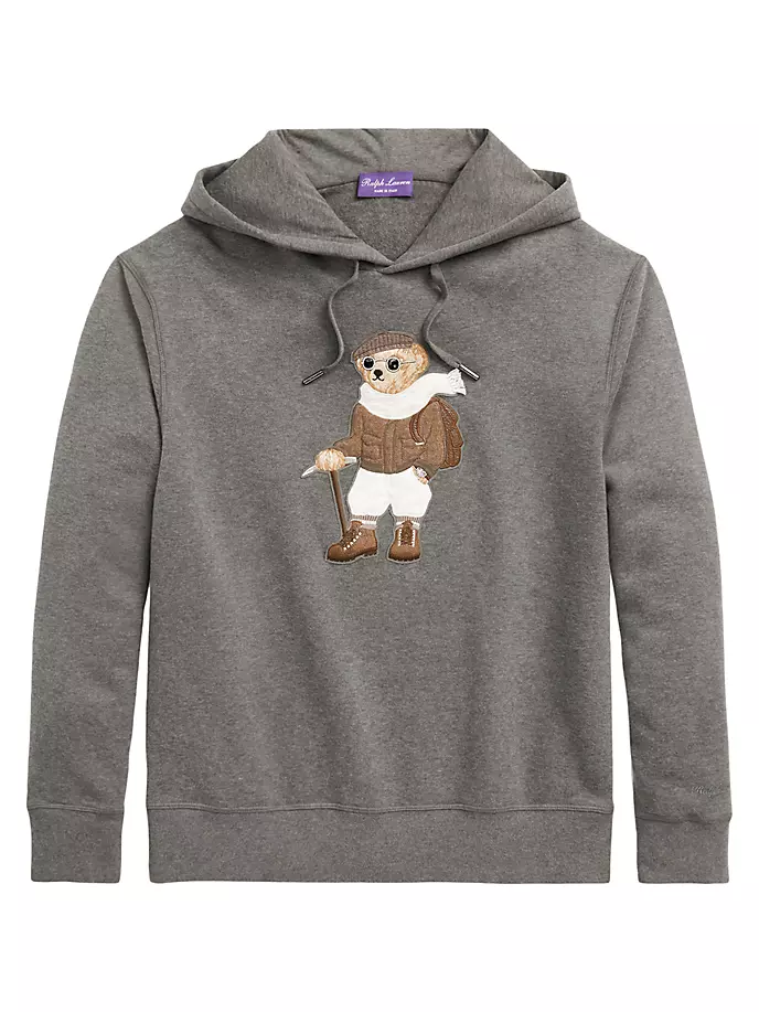 

Толстовка Polo Bear из смесового хлопка Ralph Lauren Purple Label, серый