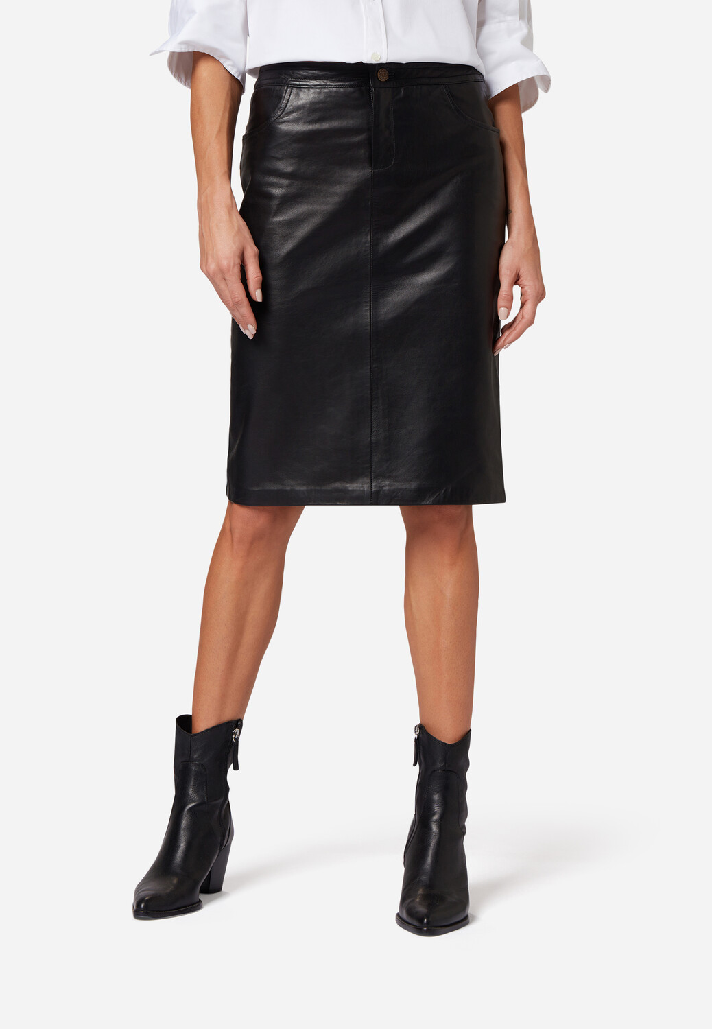 

Юбка до колена Ricano Leder 095 Skirt, черный