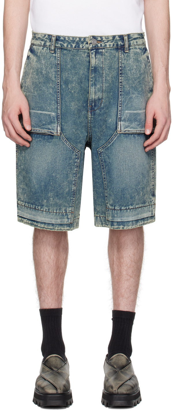 Джинсовые шорты с эффектом индиго Juun.J шорты promod джинсовые 44 размер