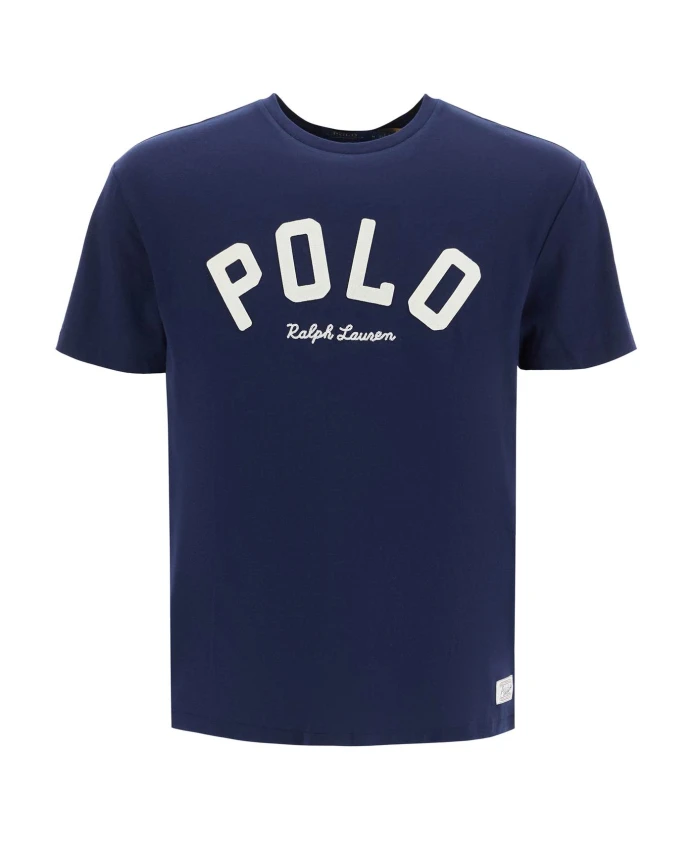 

Хлопковая футболка с вышитым логотипом Polo Ralph Lauren, синий