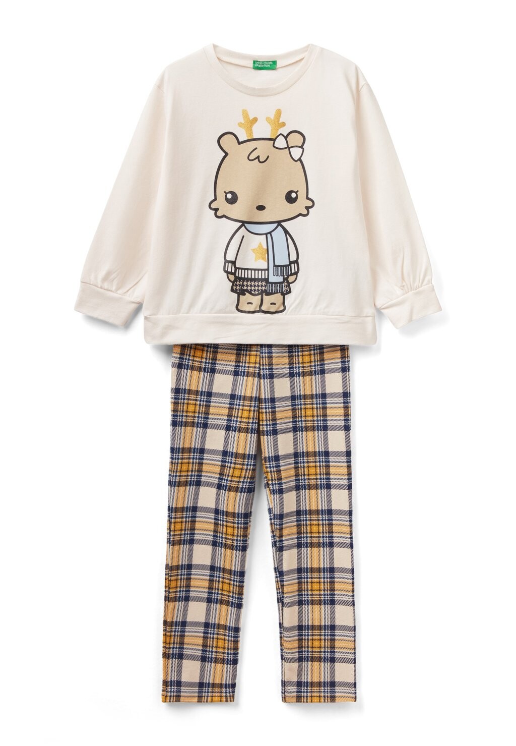 

Пижама Set Round Neck United Colors of Benetton, белый
