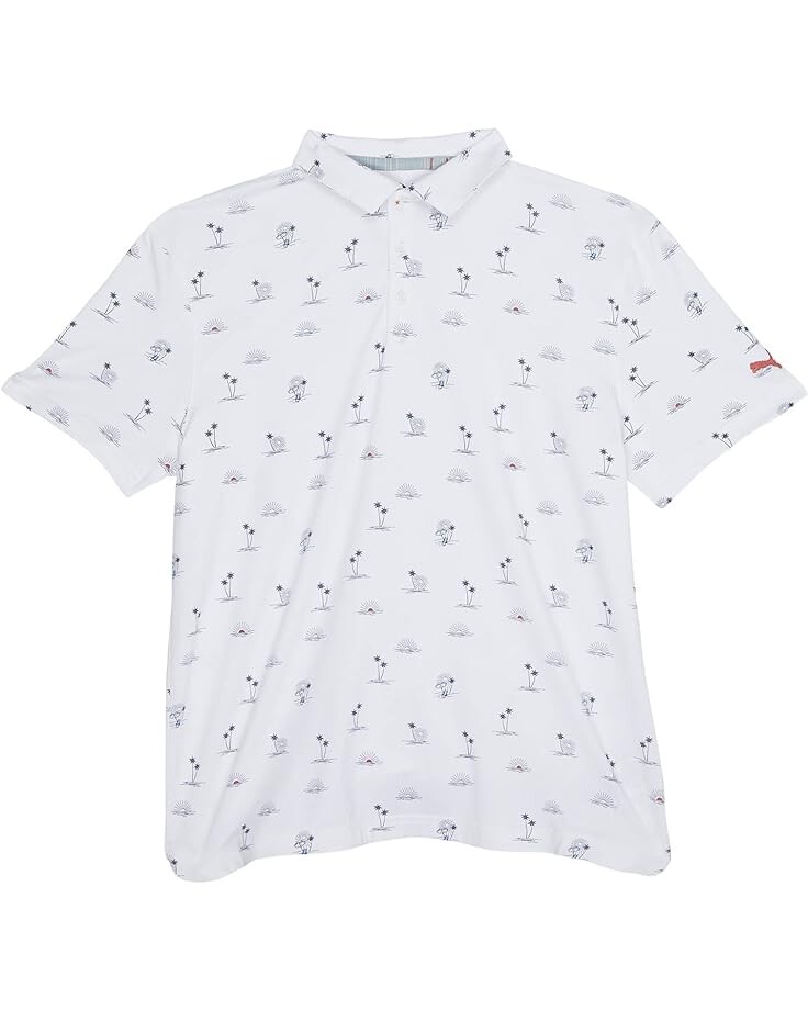 

Поло Puma Cloudspun Horizons Polo, цвет Bright White/Heartfelt