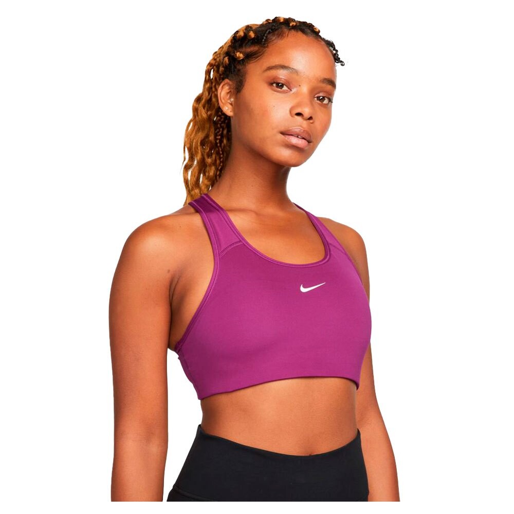 

Спортивный бюстгальтер Nike Dri Fit Swoosh Medium Support Pad, фиолетовый