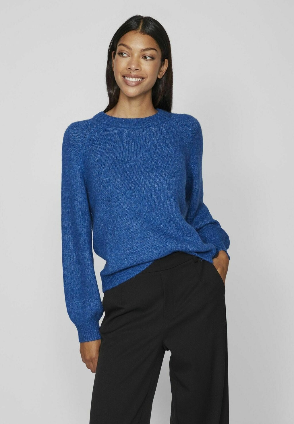 

Свитшот VILA VIJAMINA O-NECK L S, цвет lapis blue