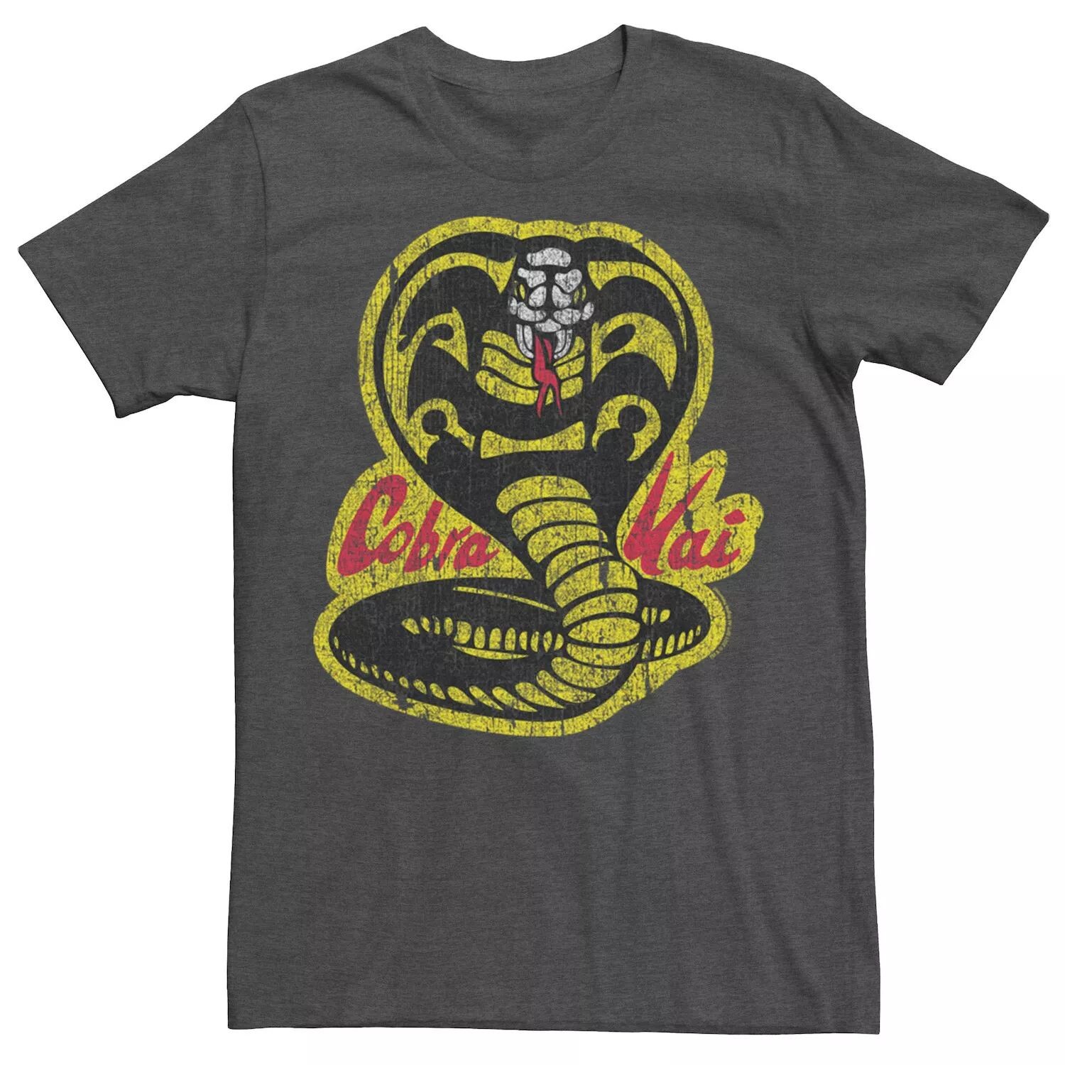 

Мужская футболка Cobra Kai Dojo со змеиным логотипом и графическим рисунком Licensed Character