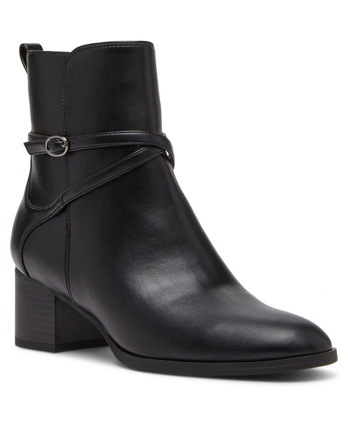 

Женские ботильоны Moore с миндалевидным носком Anne Klein, цвет Black Smooth