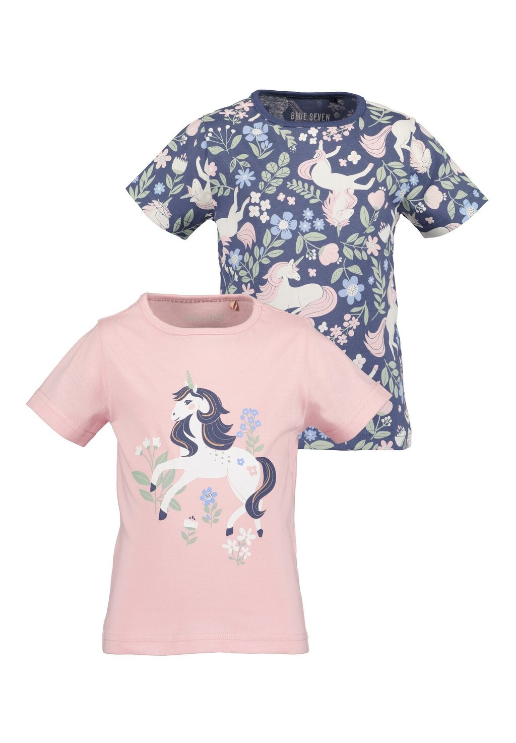 

Футболка с принтом Unicorn Blue Seven, цвет rosa+jeansblau