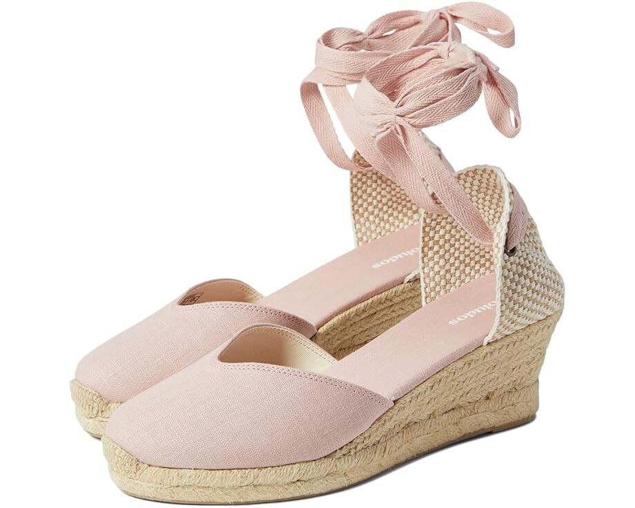 

Туфли Soludos Lyon Wedge Espadrille, цвет Soft Pink