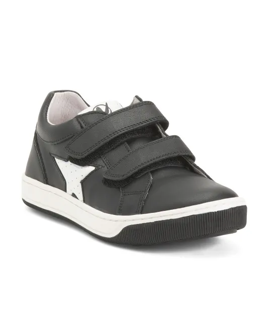 

Кроссовки Leather Minds Star (Toddler, Little Kid, Big Kid) Naturino, черный