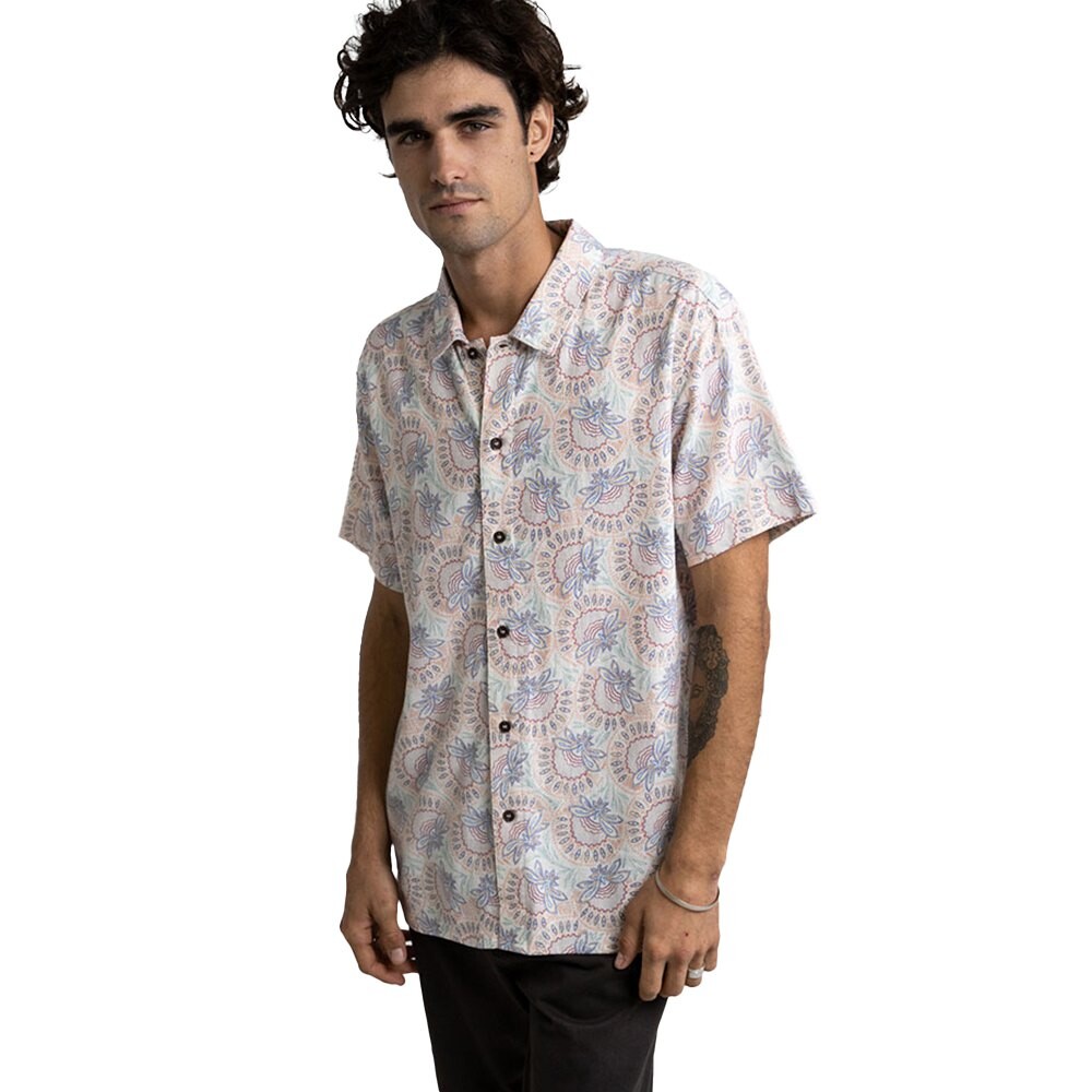 

Рубашка с коротким рукавом Rhythm Paisley, белый