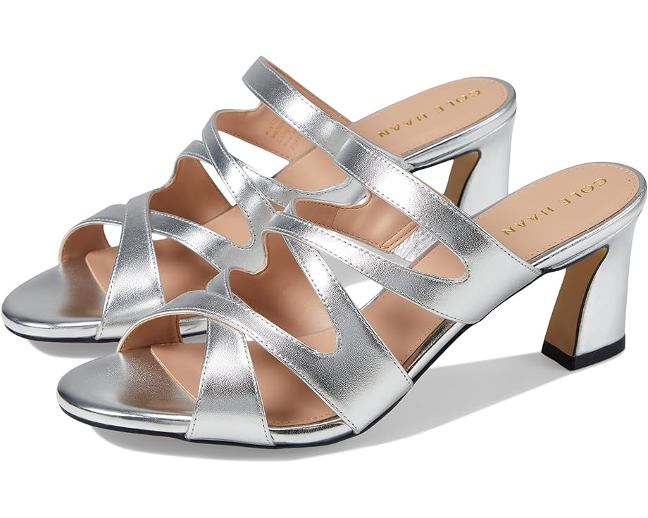 цена Туфли Cole Haan Alyse Heeled Sandal 65 mm, цвет Silver Specchio Leather