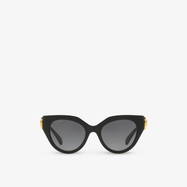 

Gc002117 gg1408s солнцезащитные очки из ацетата в оправе «кошачий глаз» Gucci, черный