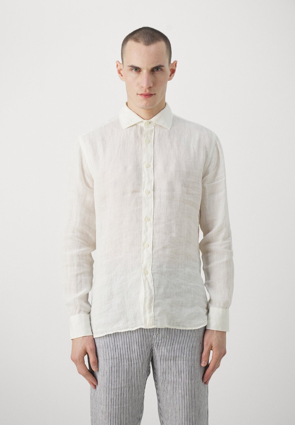 

Рубашка Long Sleeve Men Slim Fit 120% Lino, цвет butter