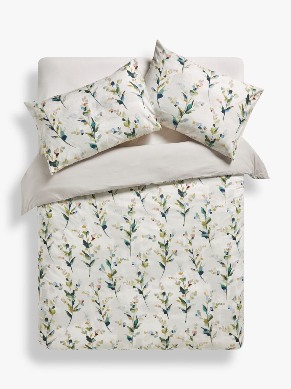 

Двойной комплект пододеяльников John Lewis Wild Flower, разноцветный