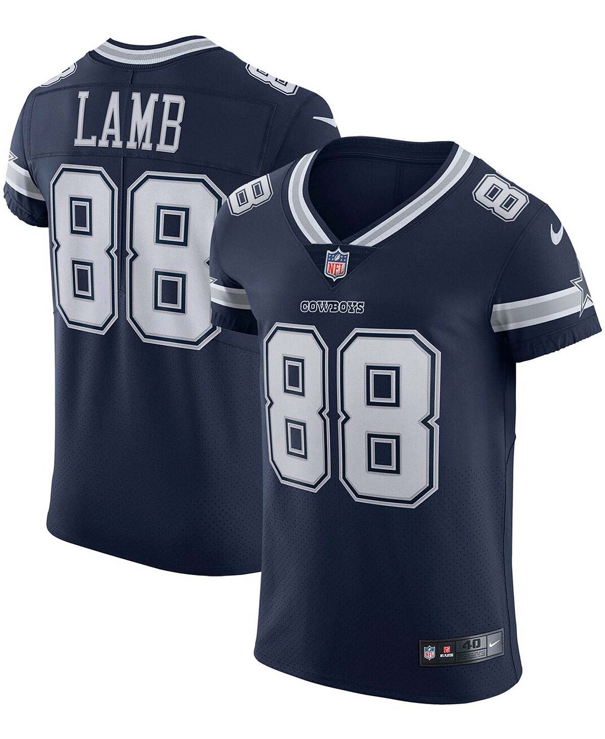 Мужская темно-синяя майка CeeDee Lamb Dallas Cowboys Vapor Elite Nike