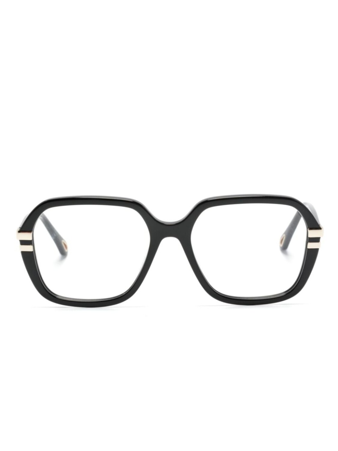 

Chloé Eyewear очки в квадратной оправе с логотипом, черный