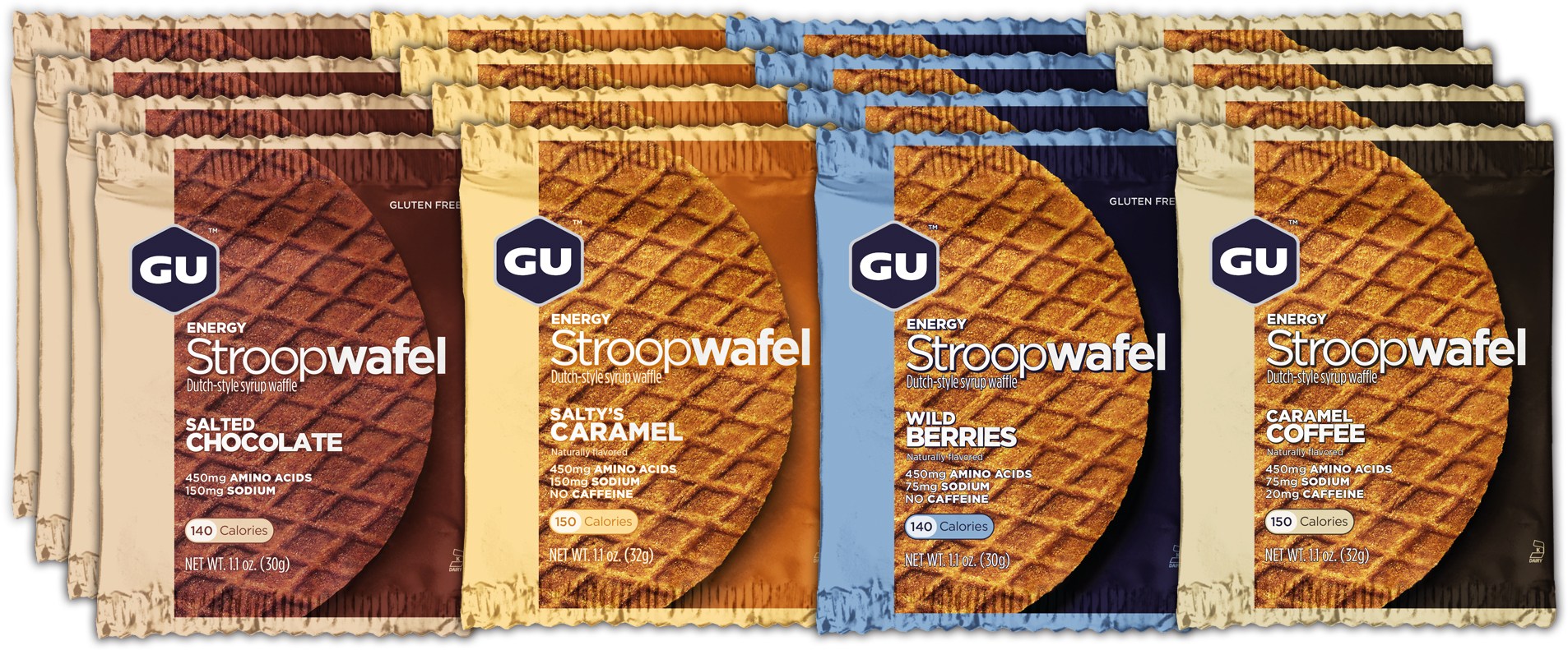 Смешанная коробка Stroopwafel - упаковка из 16 шт. GU