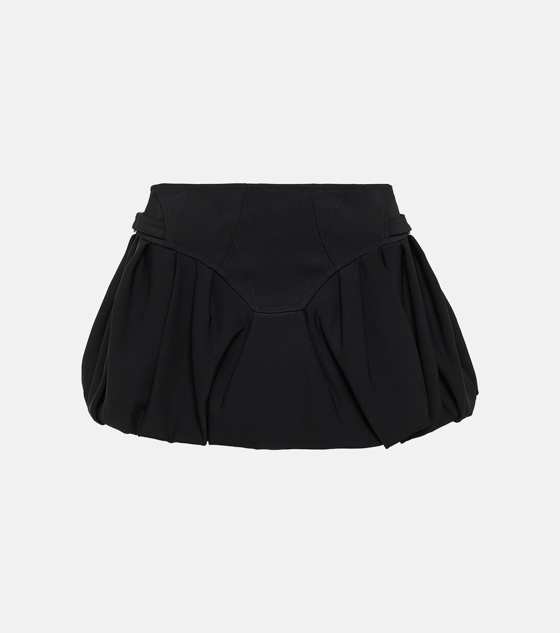 

Мини-юбка из крепа Mugler, черный