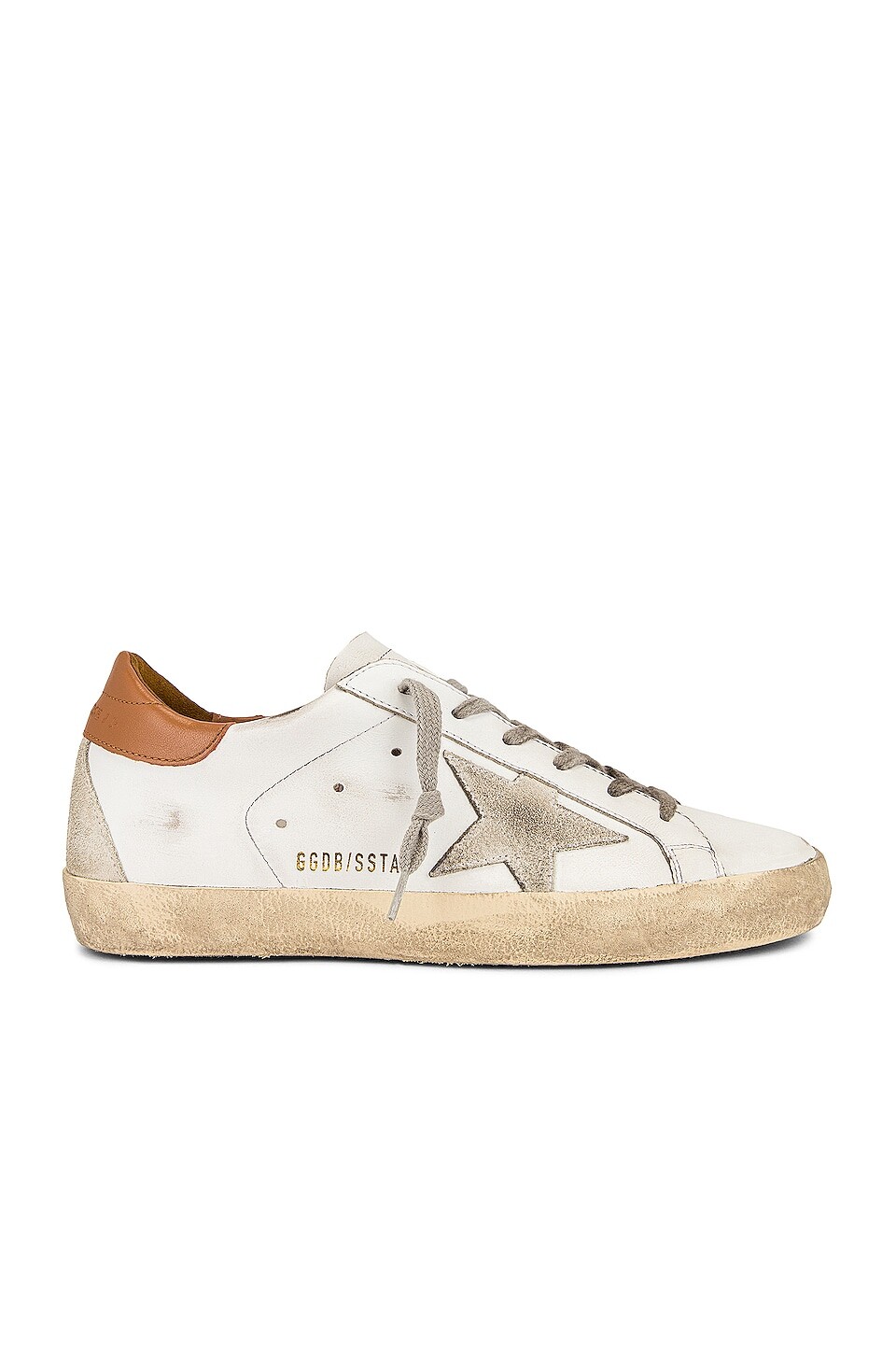 

Кроссовки Golden Goose Superstar, цвет White, Ice, & Light Brown, Белый