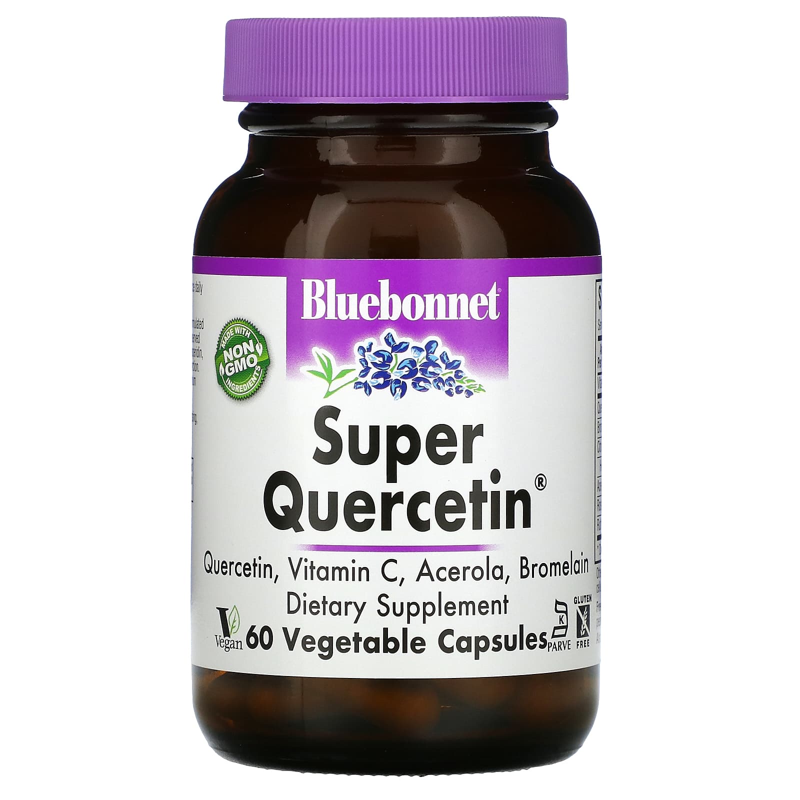 

Super Quercetin, 60 растительных капсул, Bluebonnet Nutrition