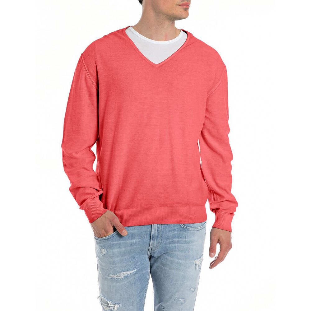 

Свитер Replay UK6136.000.G20784A V Neck, розовый