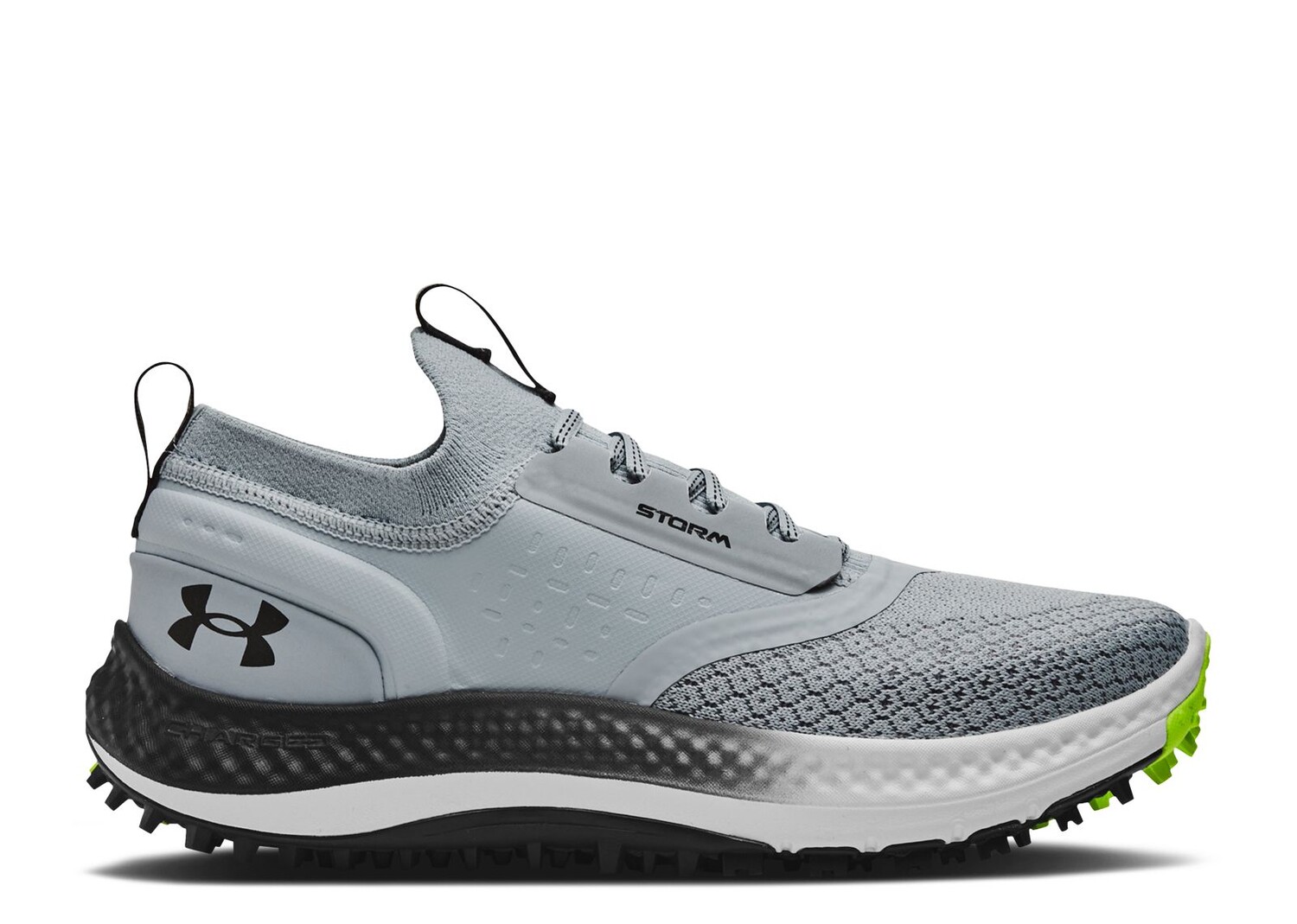 

Кроссовки Under Armour Charged Phantom Spikeless Golf 'Harbor Blue Lime', синий