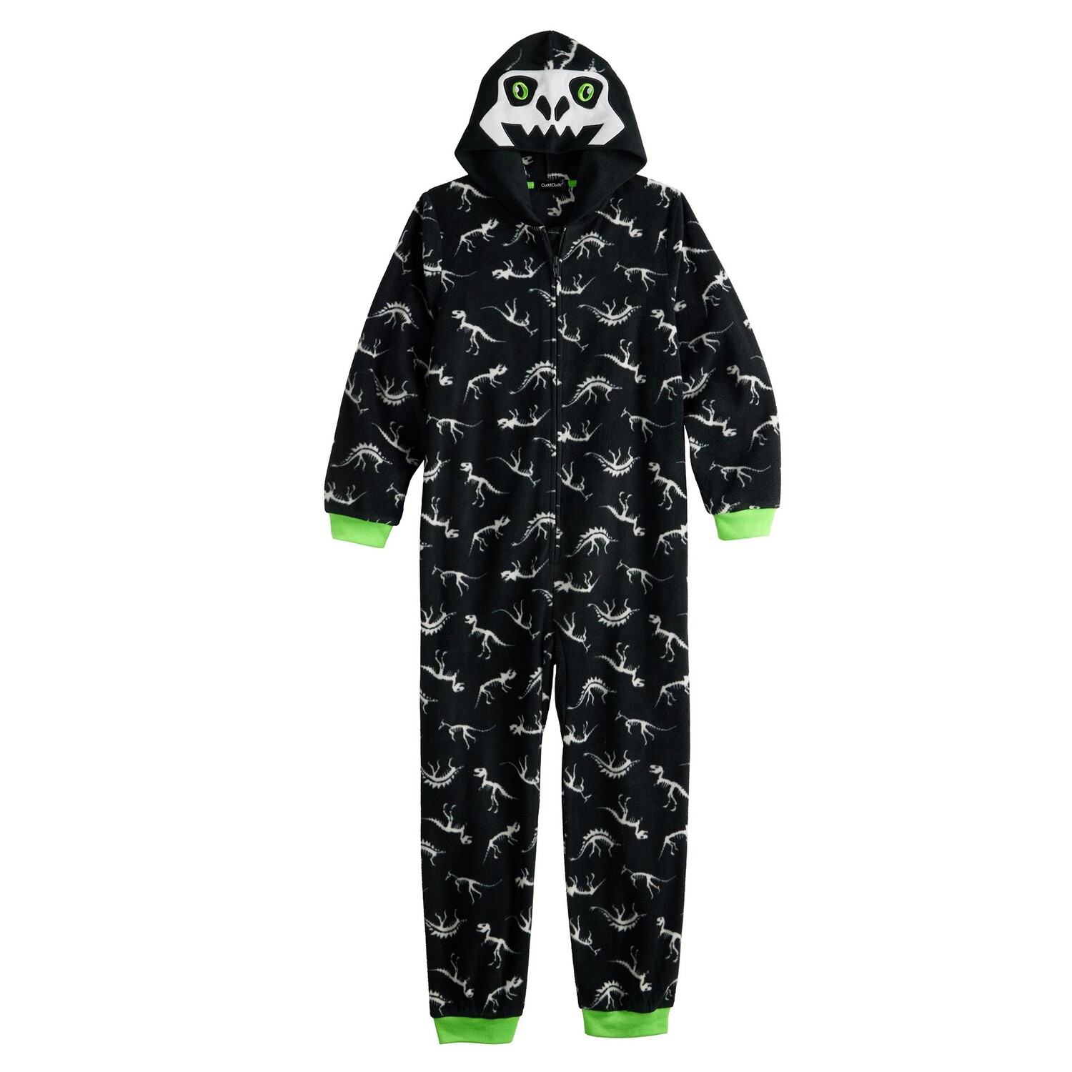 

Цельная пижама с капюшоном Cuddl Duds для мальчиков 4–16 лет Cuddl Duds, черный
