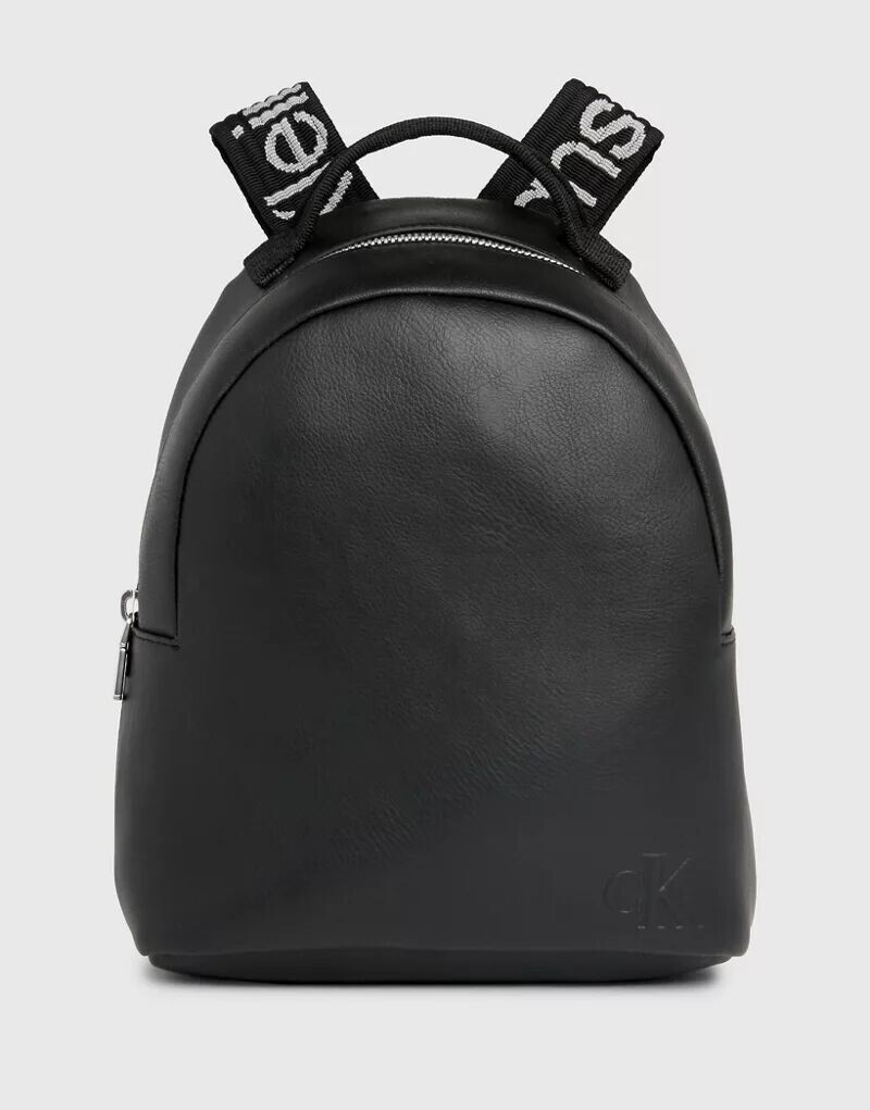 

Черный небольшой круглый рюкзак Calvin Klein