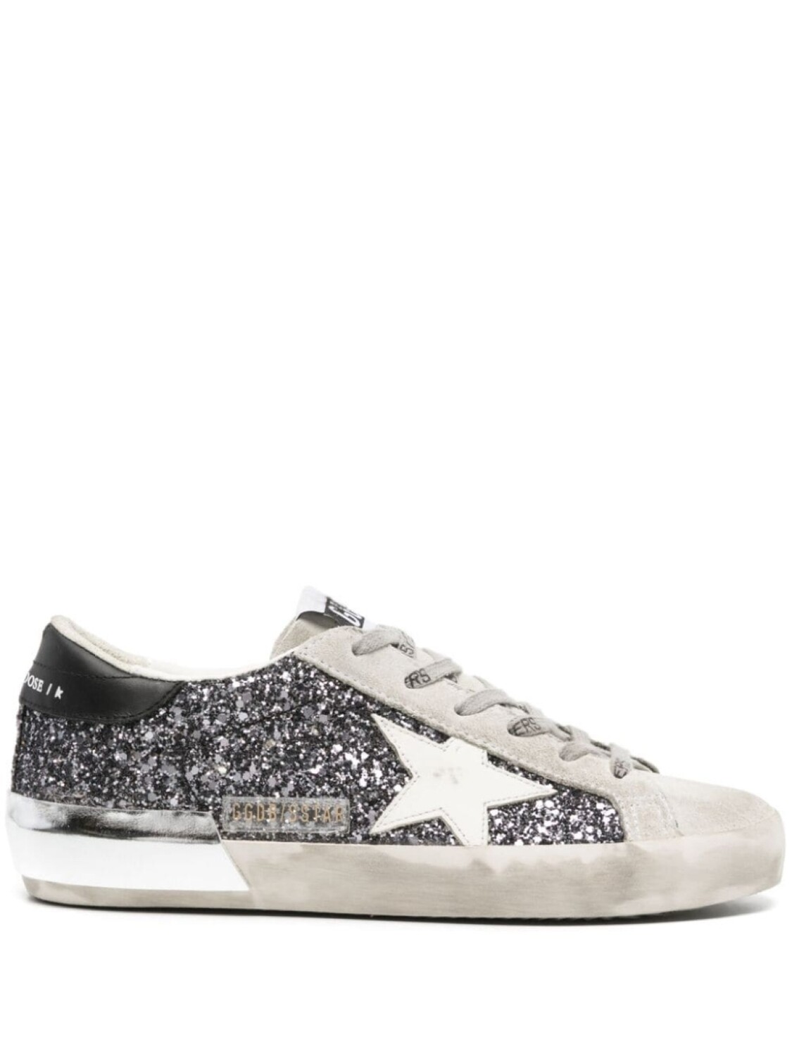 

Golden Goose кеды Baskets Superstar с блестками, серый