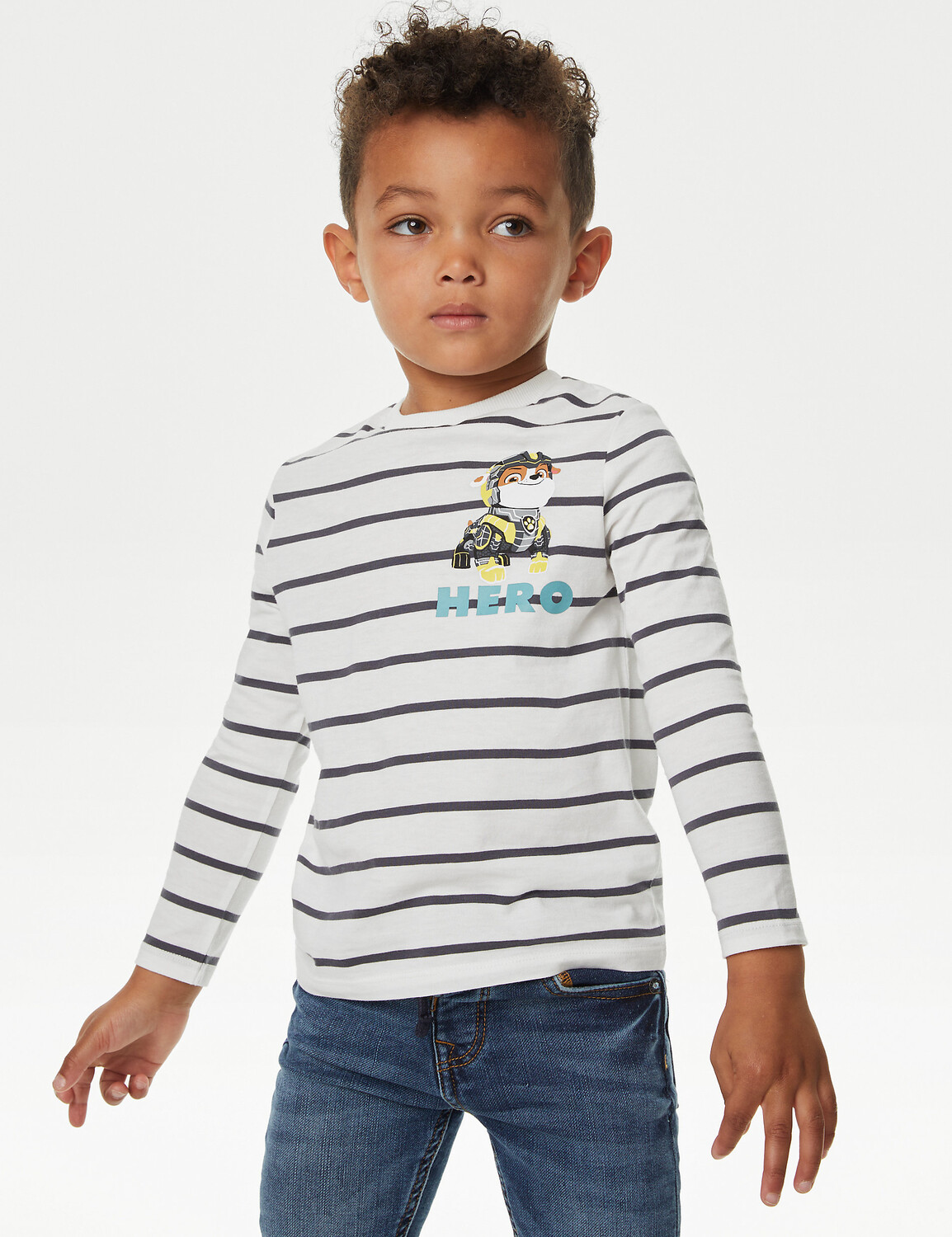 

Полосатый топ из чистого хлопка PAW Patrol (2–8 лет) Marks & Spencer