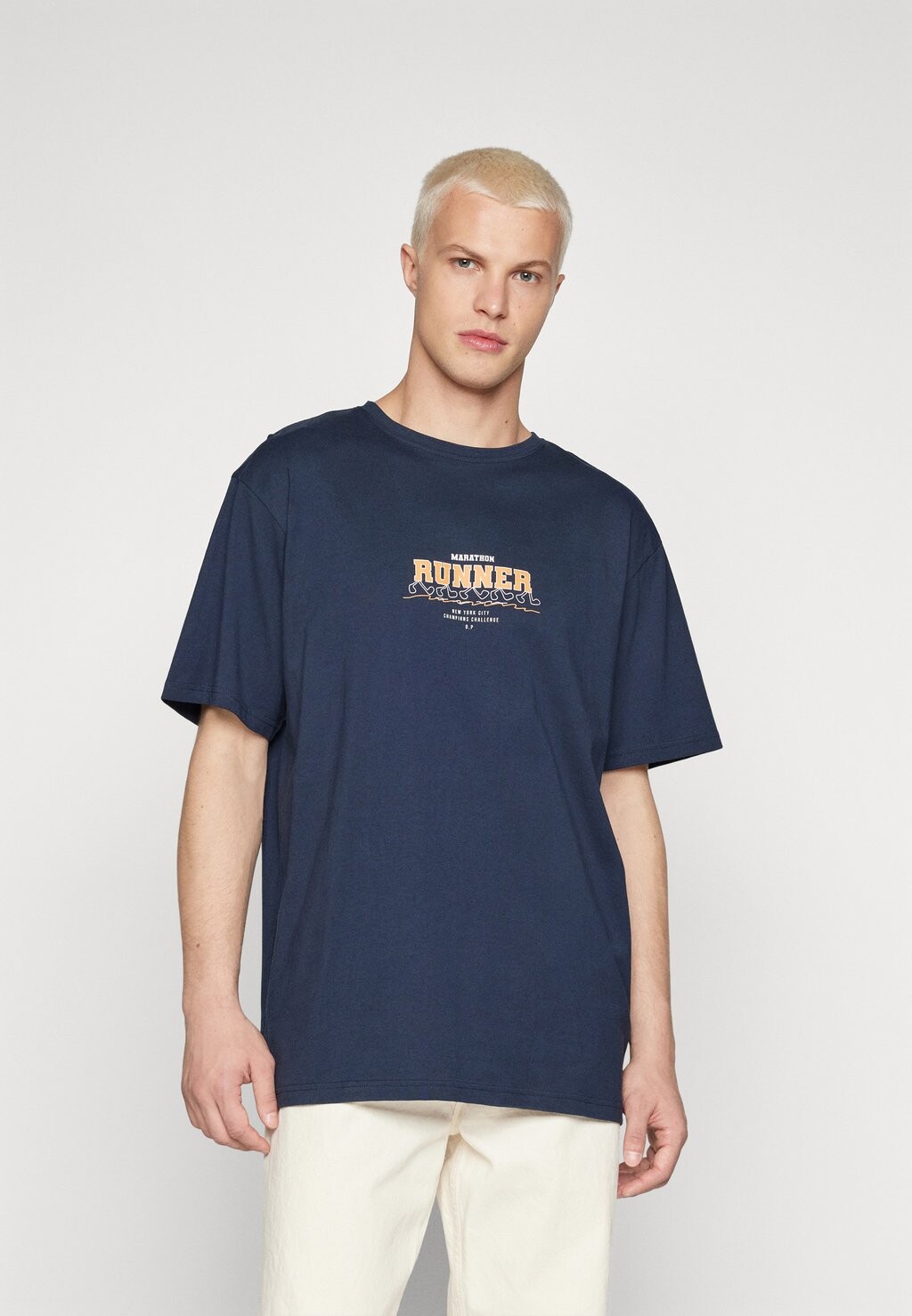 

Футболка с принтом RUNNER Denim Project, синий