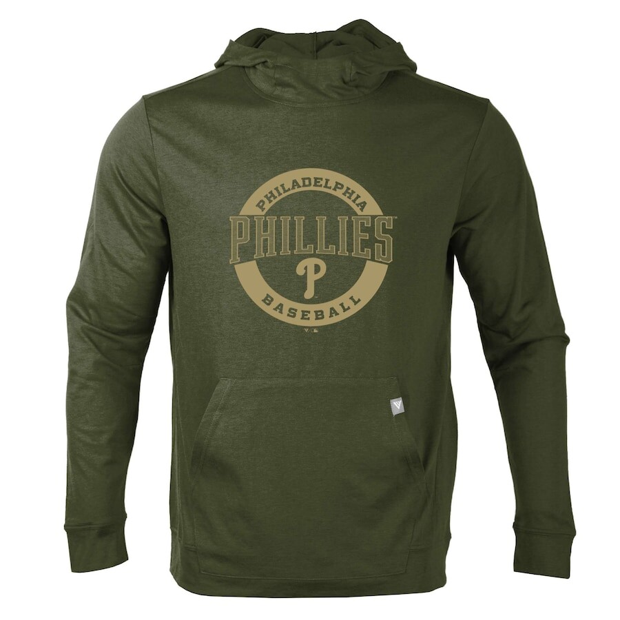 

Пуловер с капюшоном Levelwear Philadelphia Phillies, зеленый