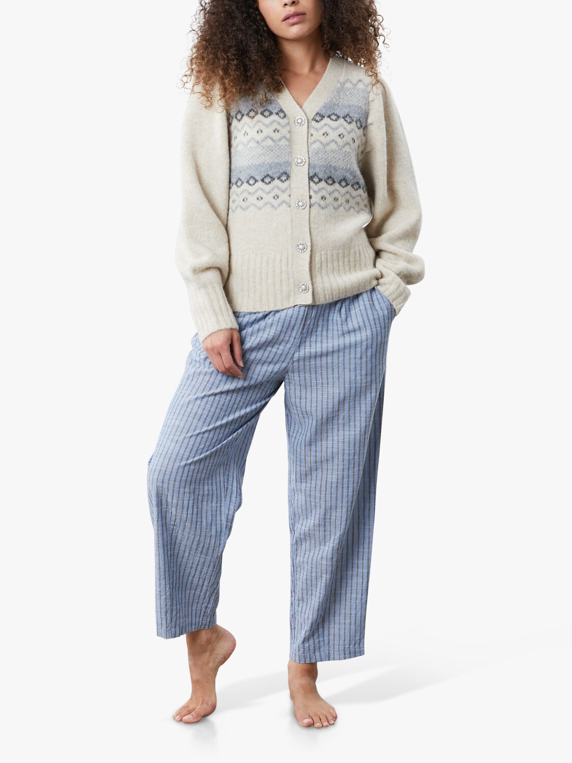 

Кардиган Lollys Laundry Laura Fair Isle, экрю