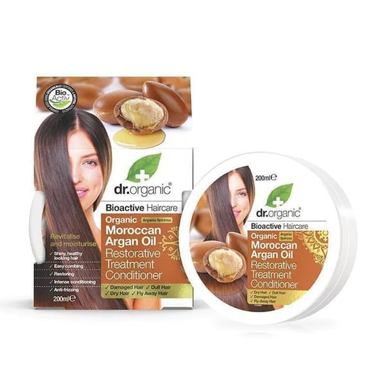 Восстанавливающее средство для волос с органическим марокканским аргановым маслом, 200 мл Dr.Organic, Dr Organic