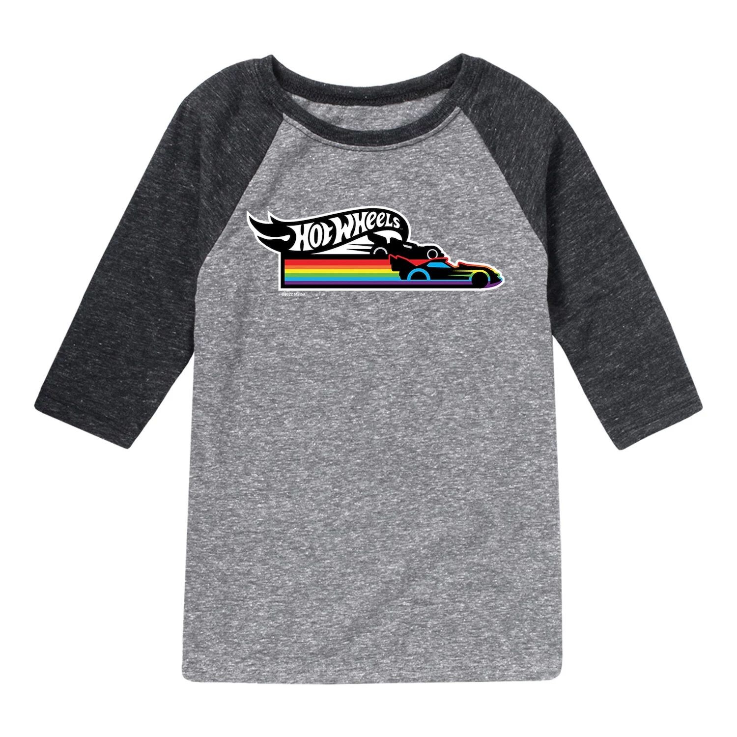 

Футболка Hot Wheels Pride Flame с логотипом реглан и графическим рисунком для мальчиков 8–20 лет Licensed Character