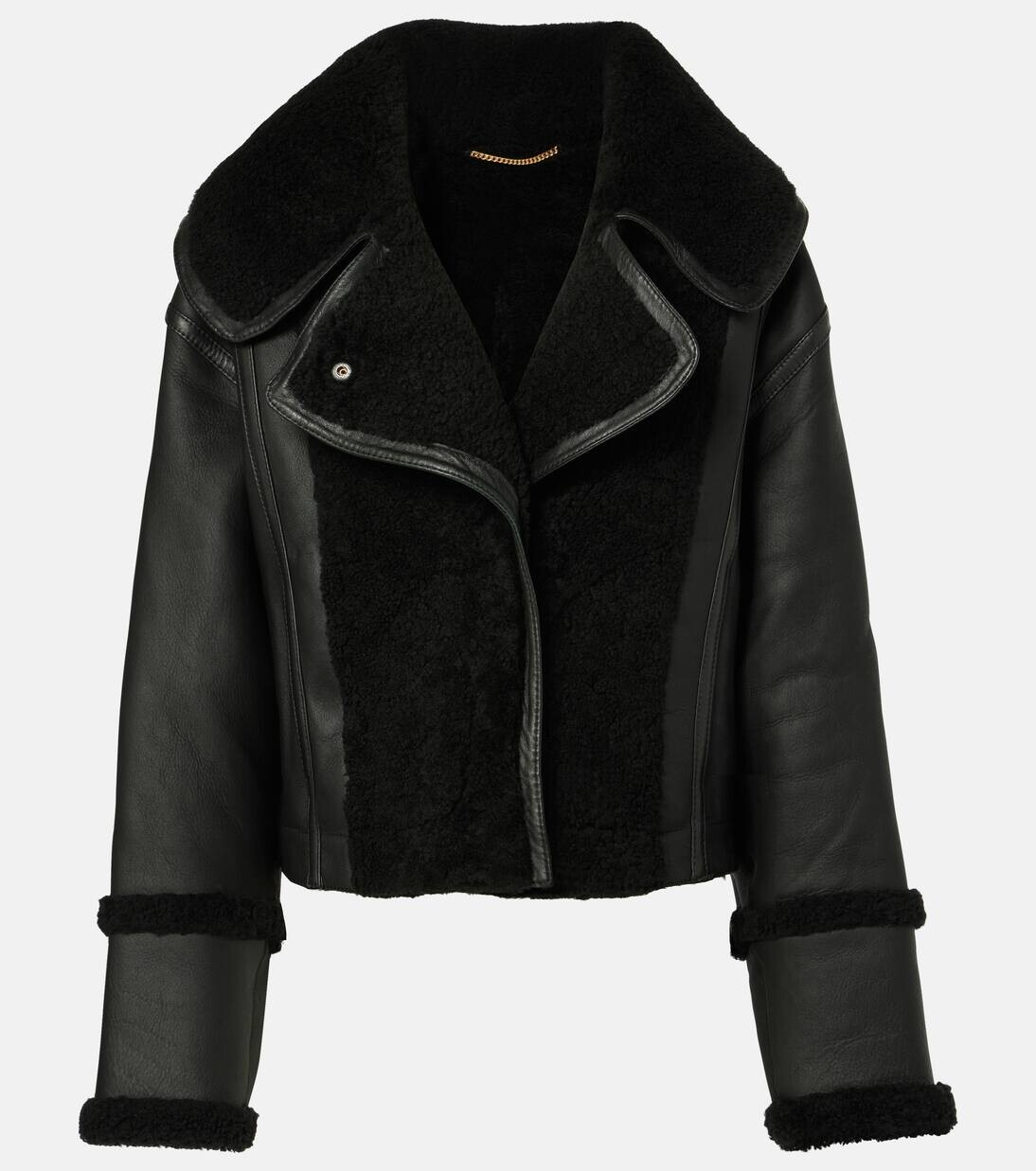 

Куртка из овчины Victoria Beckham, цвет black/black