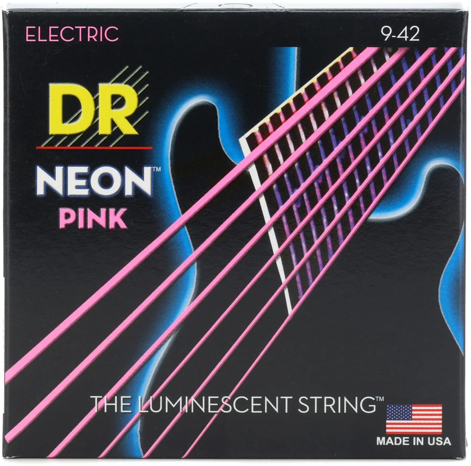 

Струны для электрогитары DR Strings NPE-9 Hi-Def Neon Pink K3 с покрытием — .009-.042 Light