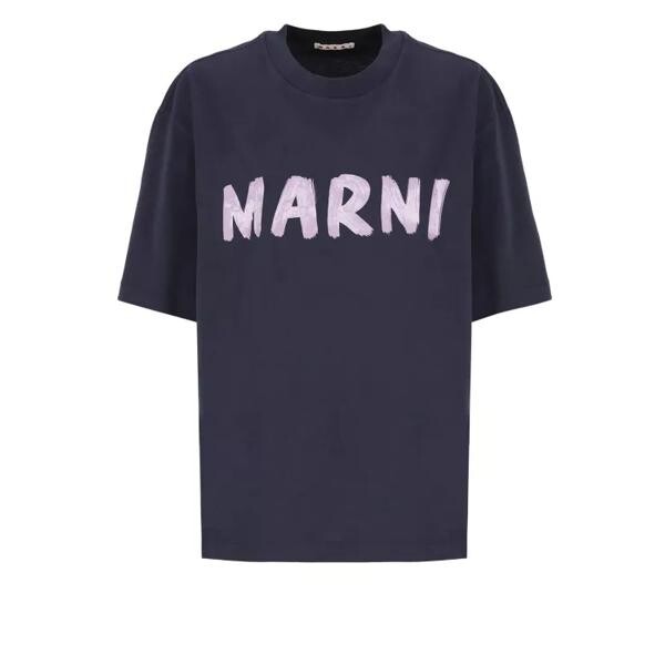 

Футболка t-shirt with logo Marni, черный