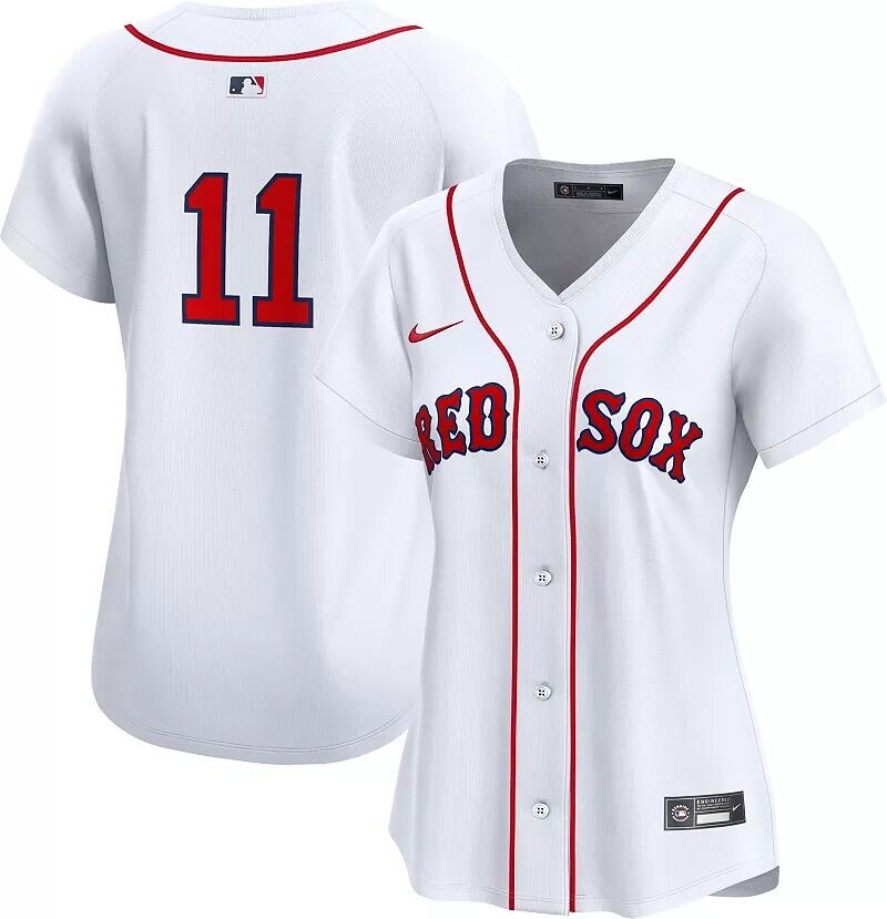 

Женское джерси Nike Boston Red Sox Rafael Devers #11 White Home Limited Vapor