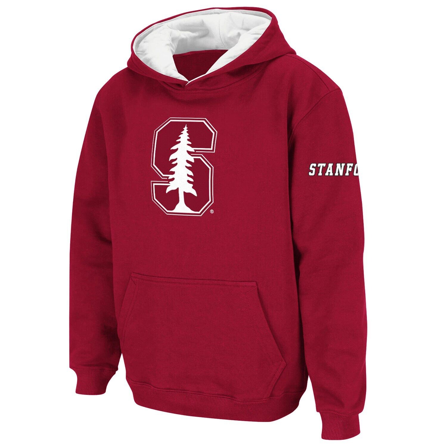 

Пуловер с капюшоном и большим логотипом Youth Stadium Athletic Cardinal Stanford Cardinal Unbranded