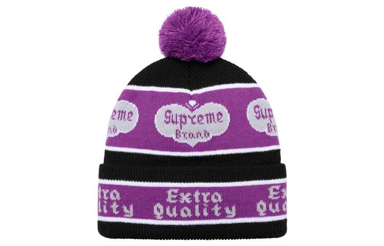 

Шапка Supreme Extra Quality, черный / фиолетовый