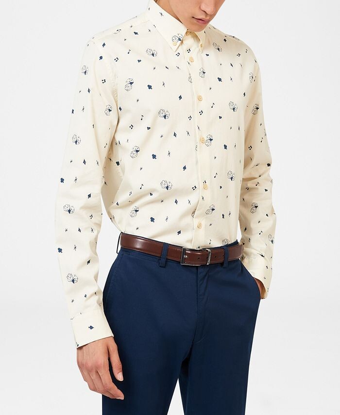 

Мужская рубашка с разговорным принтом Ben Sherman, мультиколор