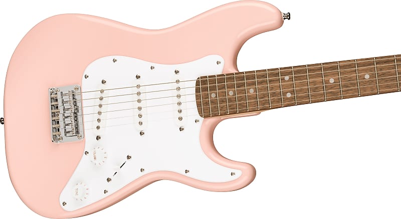 Электрогитара Squier Mini Stratocaster with Laurel Fingerboard Shell Pink