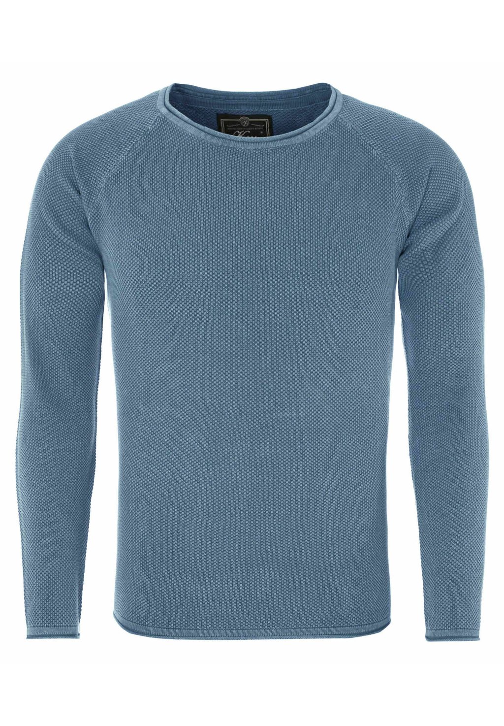 Вязаный свитер MST THOMAS ROUND NECK Key Largo, цвет blue (970) фотографии