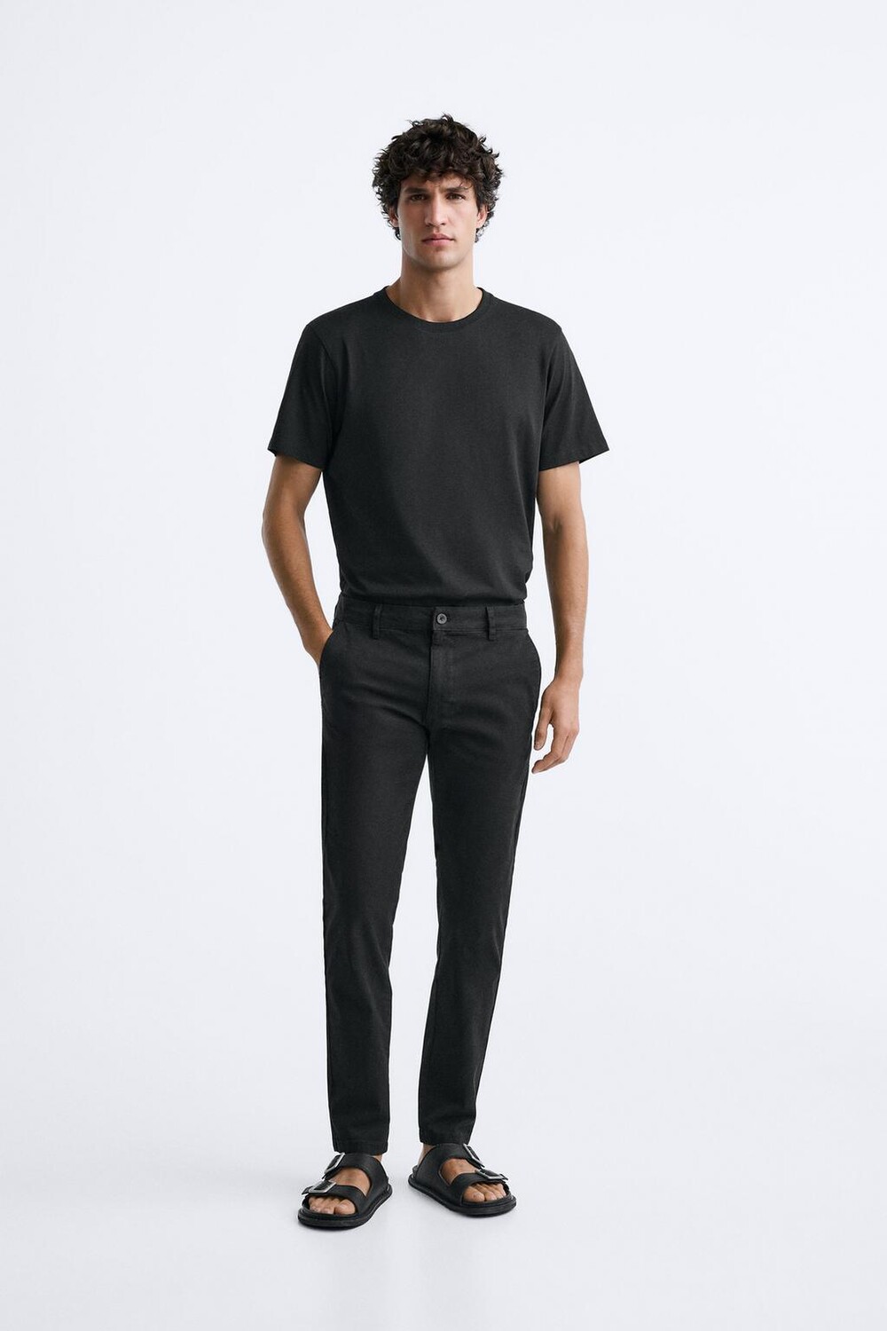 

Узкие чиносы ZARA, черный