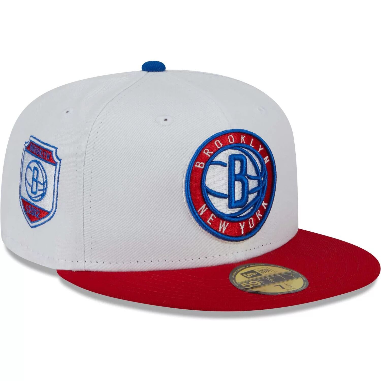 

Мужская приталенная кепка New Era белая/красная Brooklyn Nets 59FIFTY