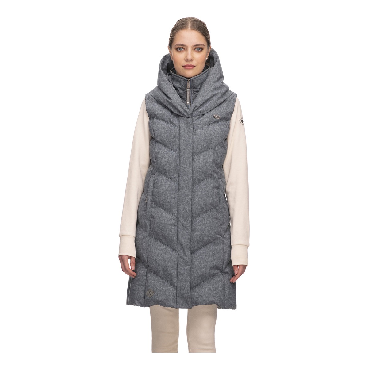 Утепленный жилет ragwear Natalka Vest, серый цена и фото