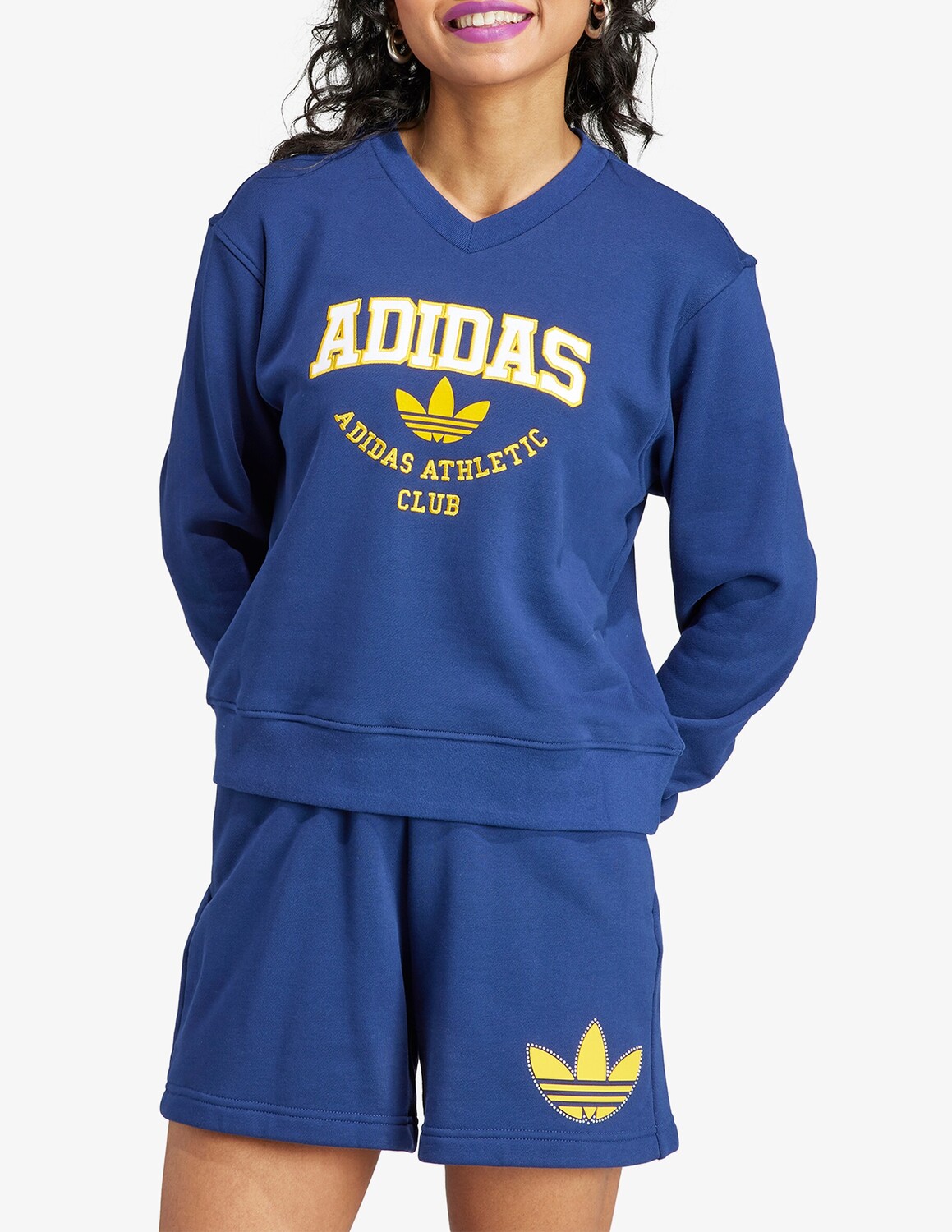 

Толстовка с круглым вырезом Adidas Originals, синий